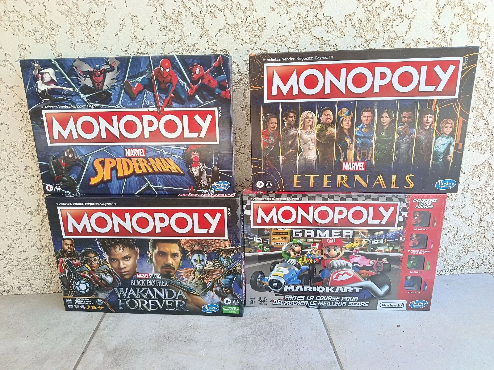 4 monopoly neuf sous blister. Le lot 50 euros
Envoi hyper protégé